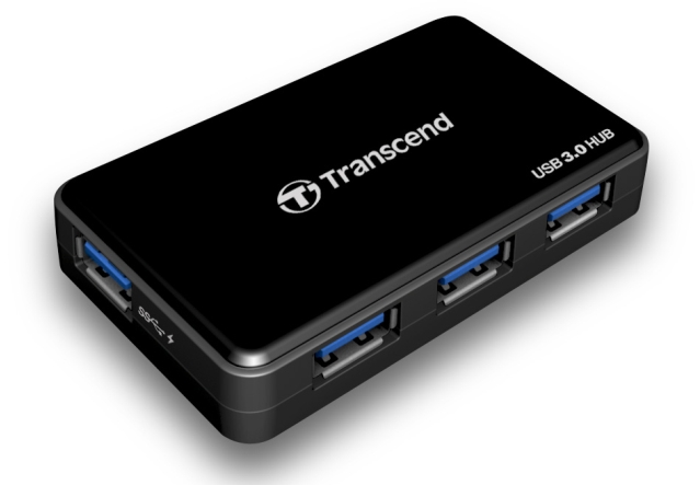 TRANSCEND HUB3 - hub USB 3.0 z szybkim adowaniem