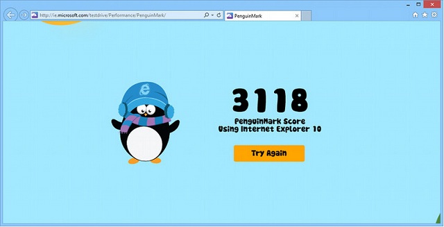 Benchmark Microsoftu Penguin Mark faworyzuje IE10