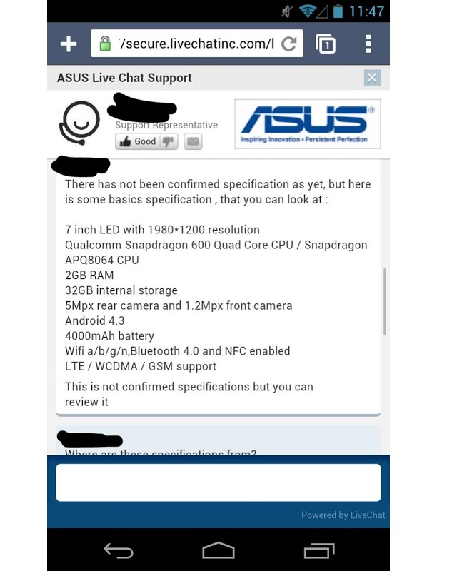 Pracownik Asusa ujawni informacje o Nexus 7