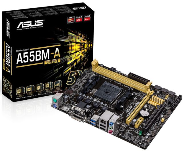 ASUS A88XM-A i A55BM-A pierwszymi pytami dla AMD FM2 APU