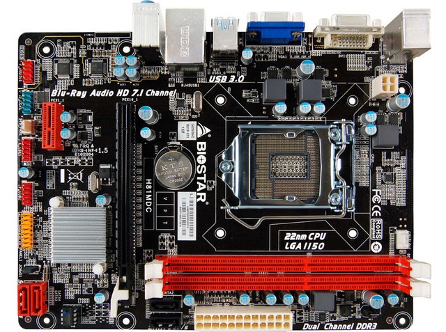 Pyta gwka Biostar Hi-Fi H81MDC z gniazdem LGA1150