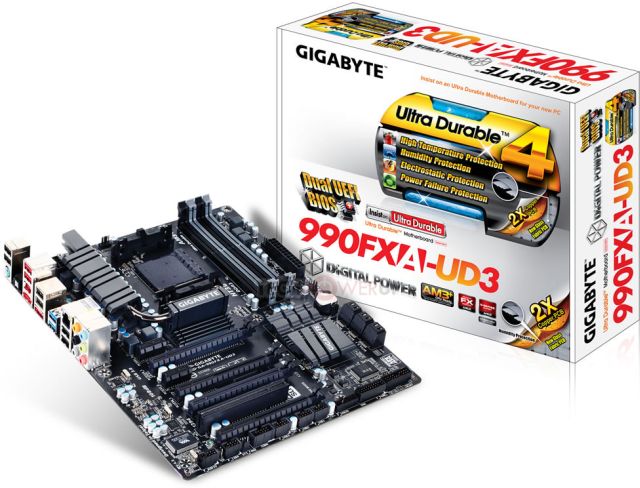 Pyta gwna Gigabyte 990FXA-UD3 z gniazdem AM3+