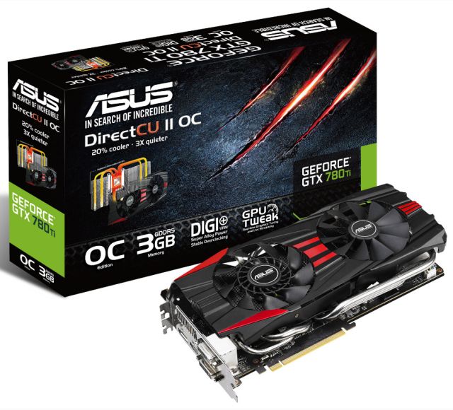 ASUS GTX 780 Ti z chodzeniem DirectCU II