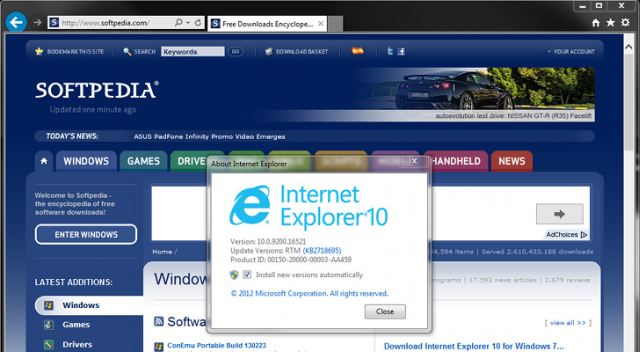 Wydano ostateczn wersj Internet Explorer 10 dla Windows 7