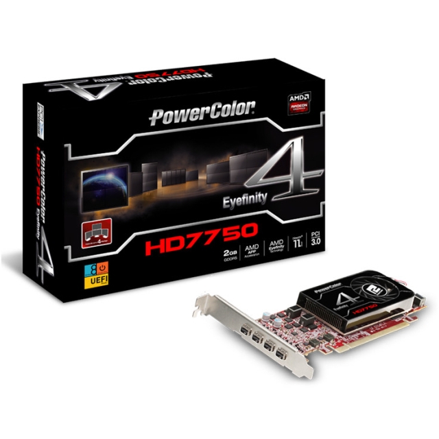 PowerColor HD7750 2GB GFFR5 Eyefinity 4 LP Edition