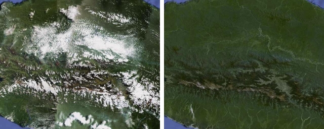 Google oczyszcza mapy satelitarne z chmur