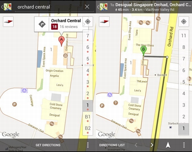 Indoor Google Maps dostpne z Singapurze