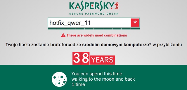 Sprawd si swojego hasa z Kaspersky Secure Password Check