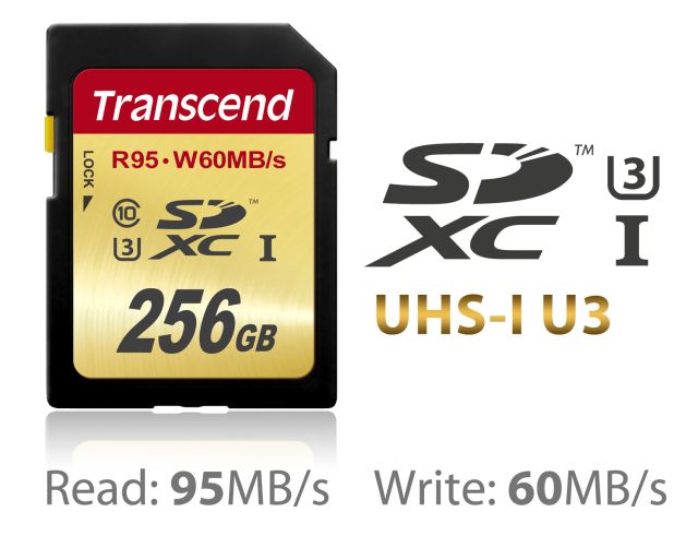 Superwydajna karta Transcend SDXC UHS-I U3