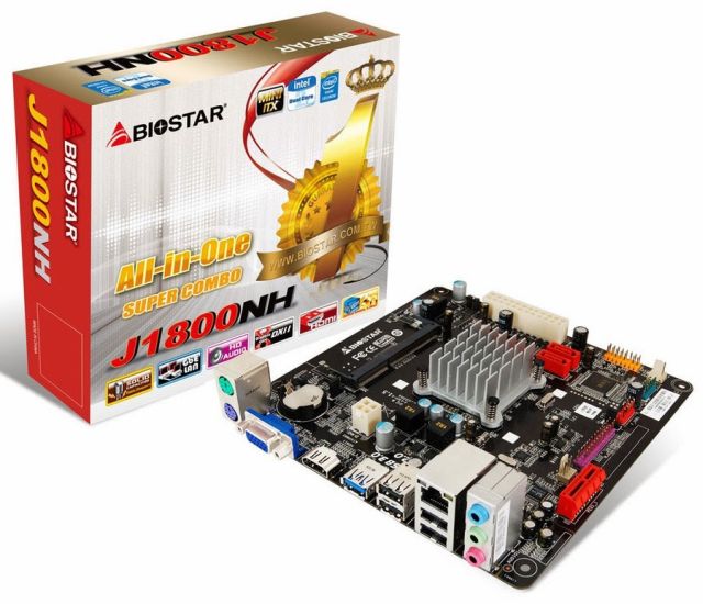 Biostar J1800NH Mini-ITX dla prostych desktopw