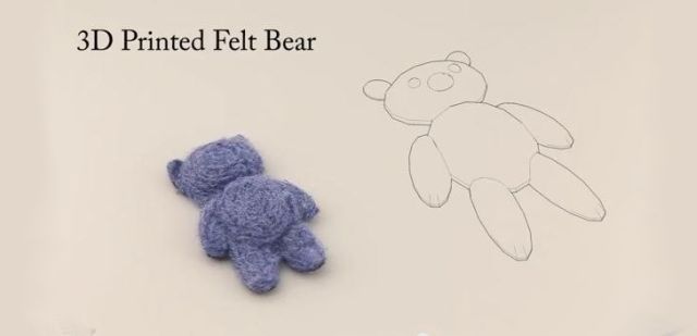 Drukarka 3D drukujca misia z filcu