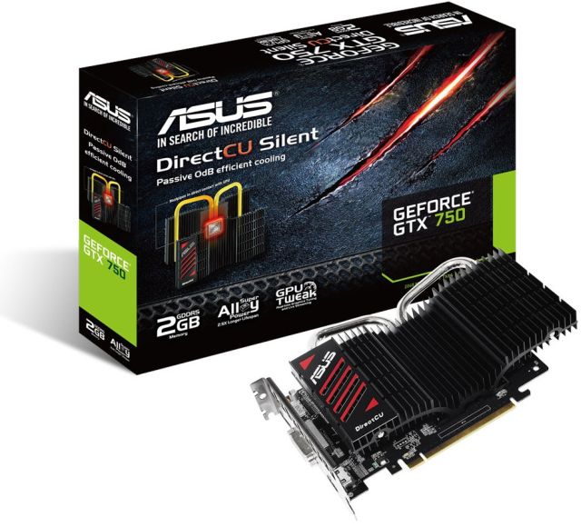 Karta ASUS GeForce GTX 750 z pasywnym chodzeniem