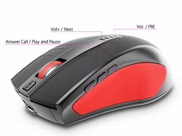 Gadajca myszka komputerowa Bluetooth Speaking Mouse