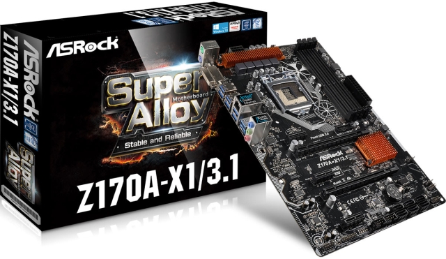 ASRock Z170A-X1 z USB 3.1 w cenie poniej 100 dolarw