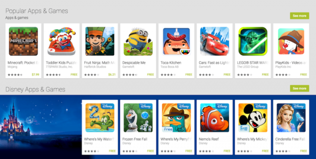 Google wprowadza sekcje przyjazn rodzinie w Google Play