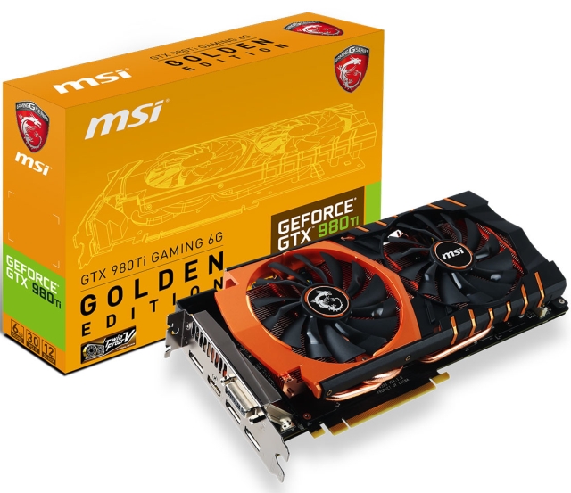 Limitowana karta MSI GeForce GTX 980 Ti Gaming Golden Edition