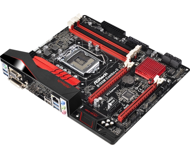 Pyta gwna micro-ATX ASRock B150M Combo-G dla Intel Skylake