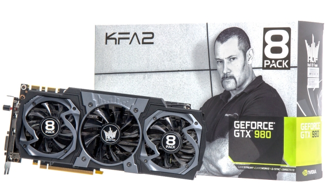 Mocno podkrcona karta KFA2 GeForce GTX 980 HOF