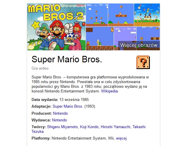 Google wituje 30 lat Super Mario Bros