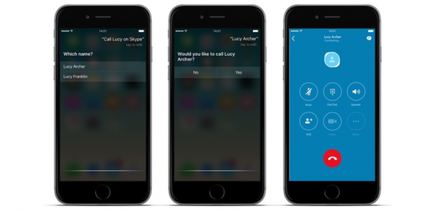 Skype dla iOS ma wsparcie dla Siri