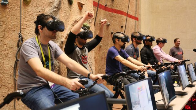 VZ Sensor poczy rower stacjonarny z okularami VR