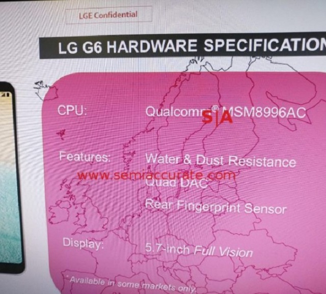 Nowy LG G6 ze starym procesorem