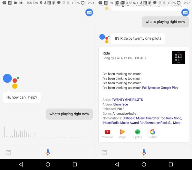 Google Assistant rozpozna gran piosenk