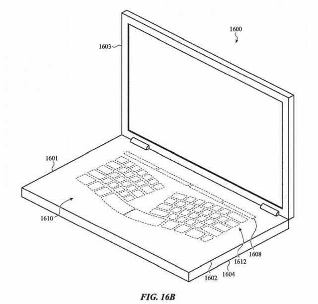Apple prbuje opatentowa laptopa z wirtualn klawiatur
