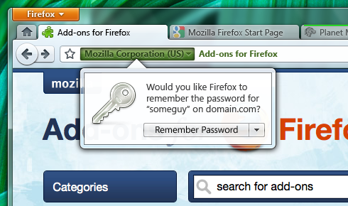 Firefox4 - nowy styl panelu powiadomie