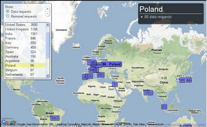 Ile razy polska policja poprosia Google o dane internautw?