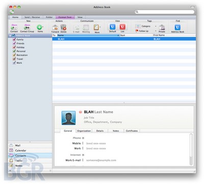  Microsoft Office 2011 for Mac - pierwsze screeny