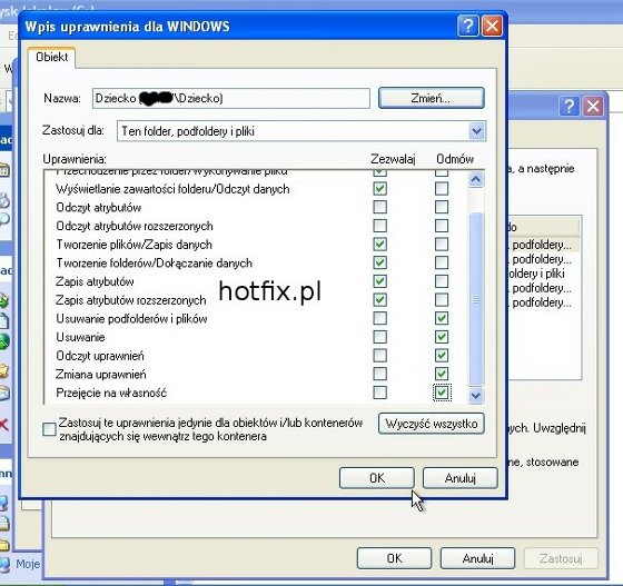 Nadawanie uprawnie danemu plikowi
