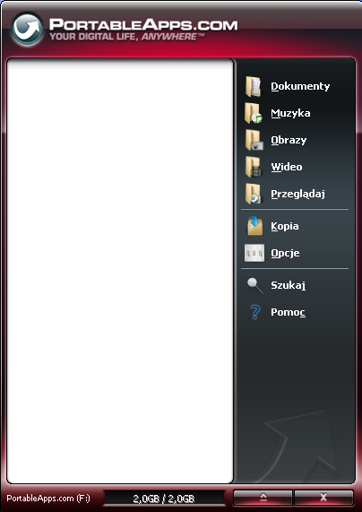 PortableApps okno gwne