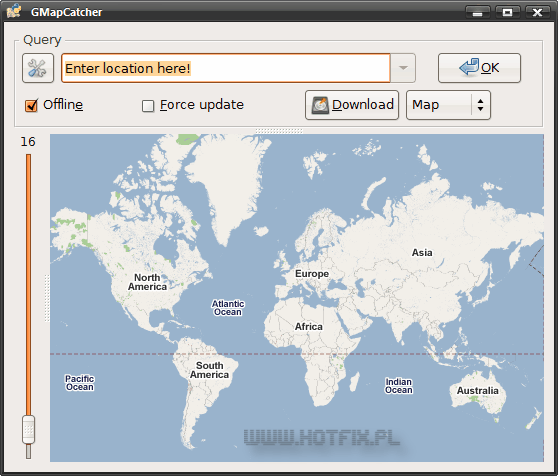 GMapCatcher - przegldanie map w trybie online i offline