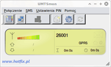 UMTSmon - okno gwne