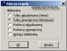 Wine - edycja reguy