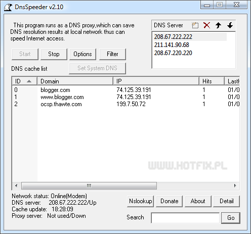 DnsSpeeder - lokalny serwer DNS