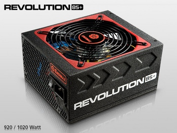 Enermax Revolution85+ 920W, 1020W - sprawno ponad 90%