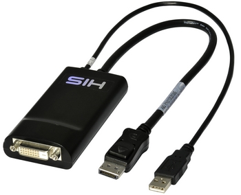 HIS DisplayPort to DL-DVI Eyefinity - adapter DisplayPort do DVI