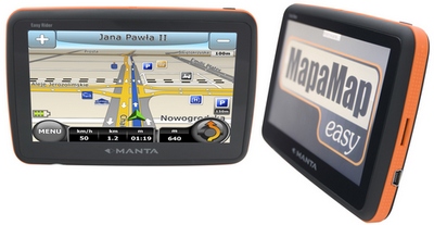Manta GPS 440 MS, GPS 510 MS - nawigacje z map MapaMap 6.4