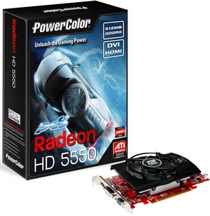 PowerColor PCS+ HD5550: rdze i pami wideo o 100MHz szybsze