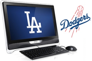 MSI Wind Top AE2220 na wyposaeniu Los Angeles Dodgers