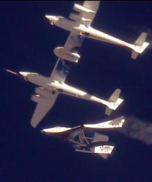 Virgin Galactic i pierwszy lot jest statku kosmicznego